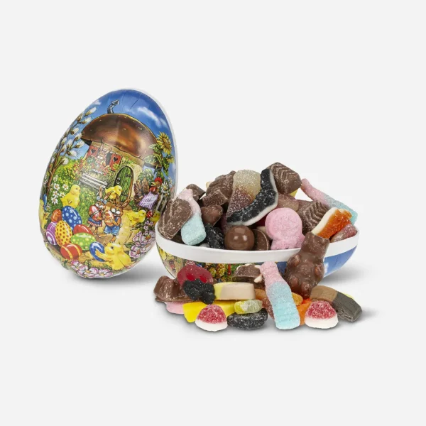 Påskeegg 15 cm smågodt og sjokolade