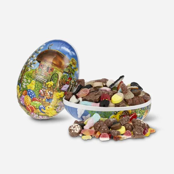 Påskeegg 23 cm smågodt og sjokolade